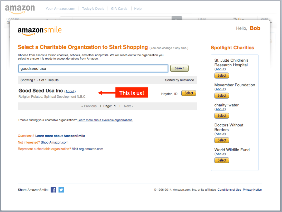 GoodSeed is on the AmazonSmile charity program The GoodSeed Blog