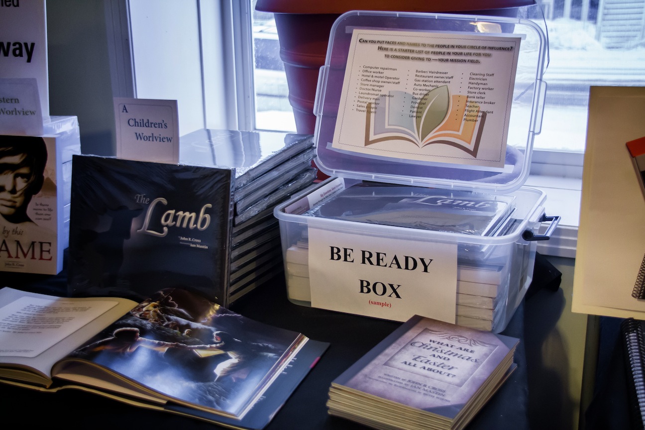 A Be Ready Box filled with tools to give away.