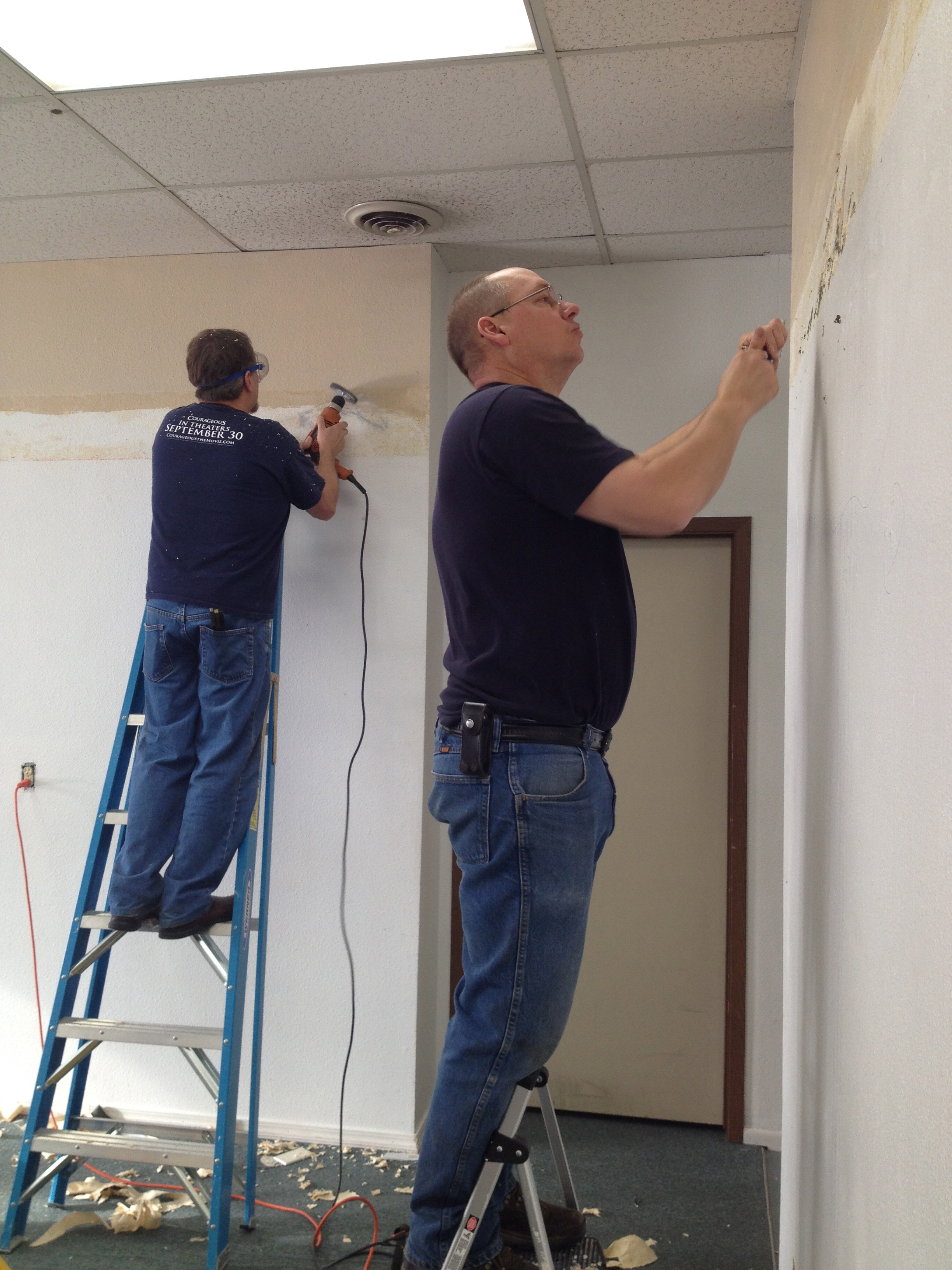 Russ and Tom having fun!