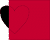 red over black heart