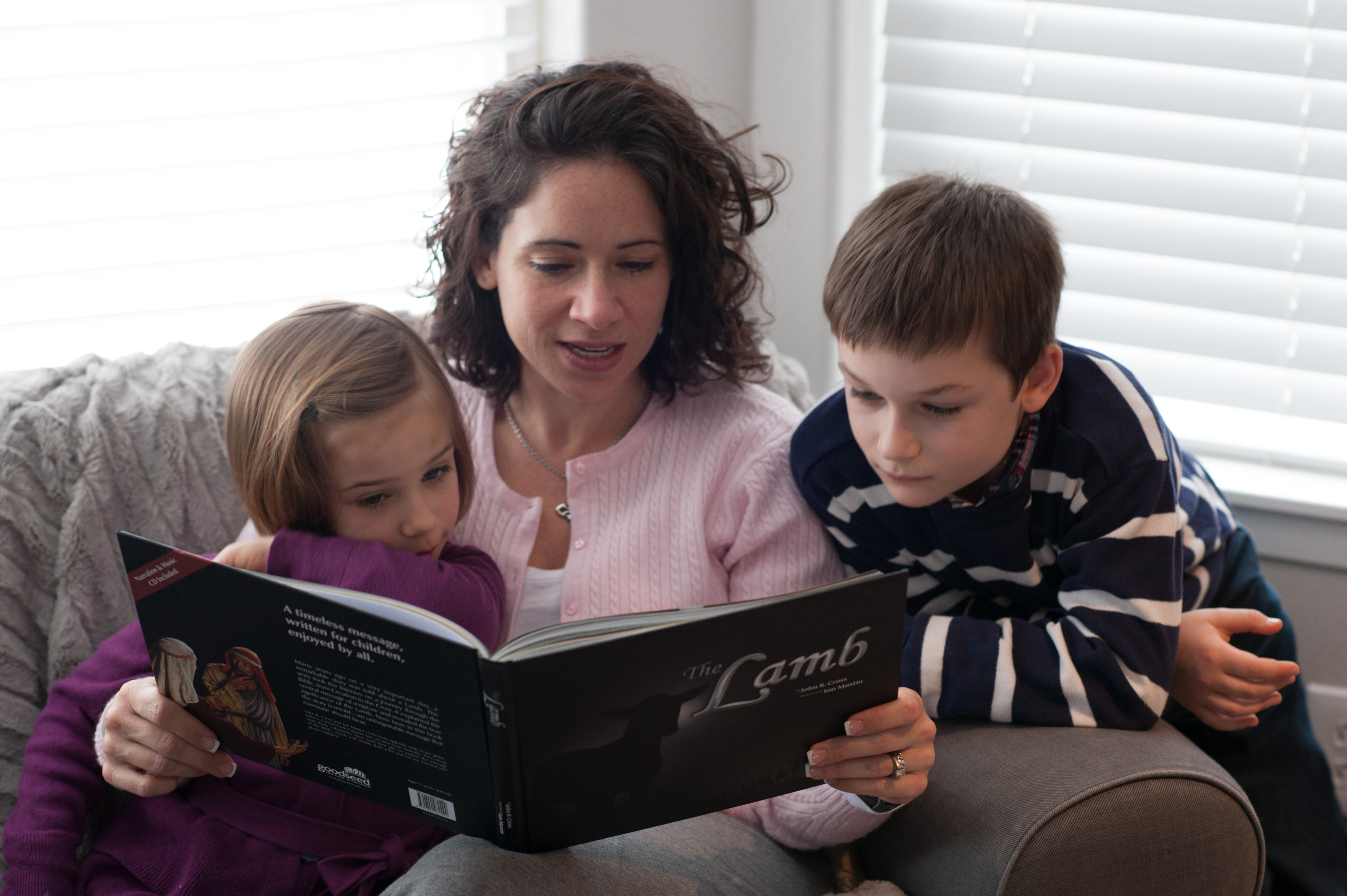 Mom reading The Lamb