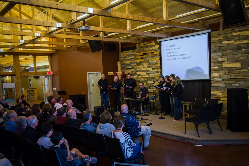 Musical performance in full swing