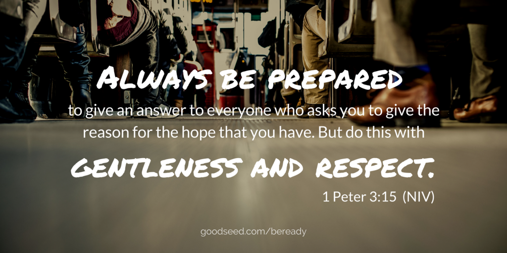 1 Peter 3:15 Be Prepared